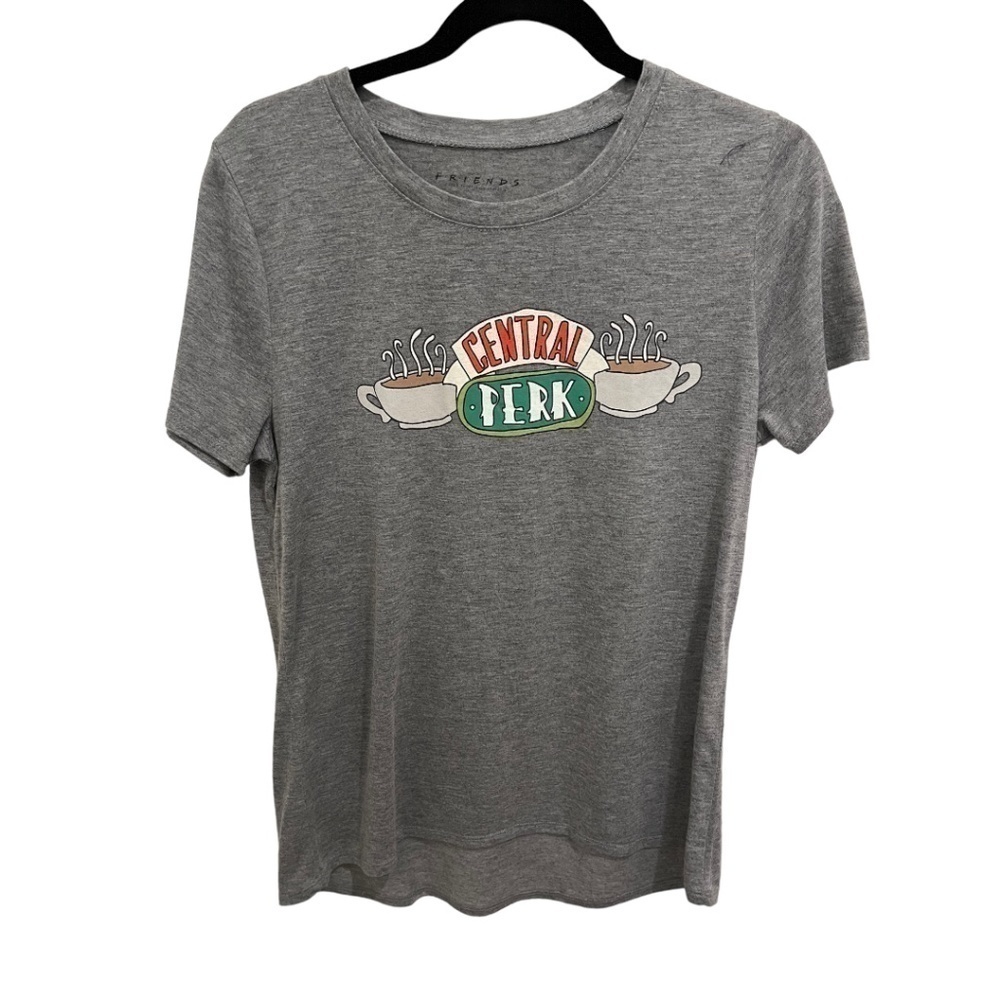 CENTRAL Perk Women's Short Sleeve Hi Low Crew Neck Grey T-Shirt Size XL